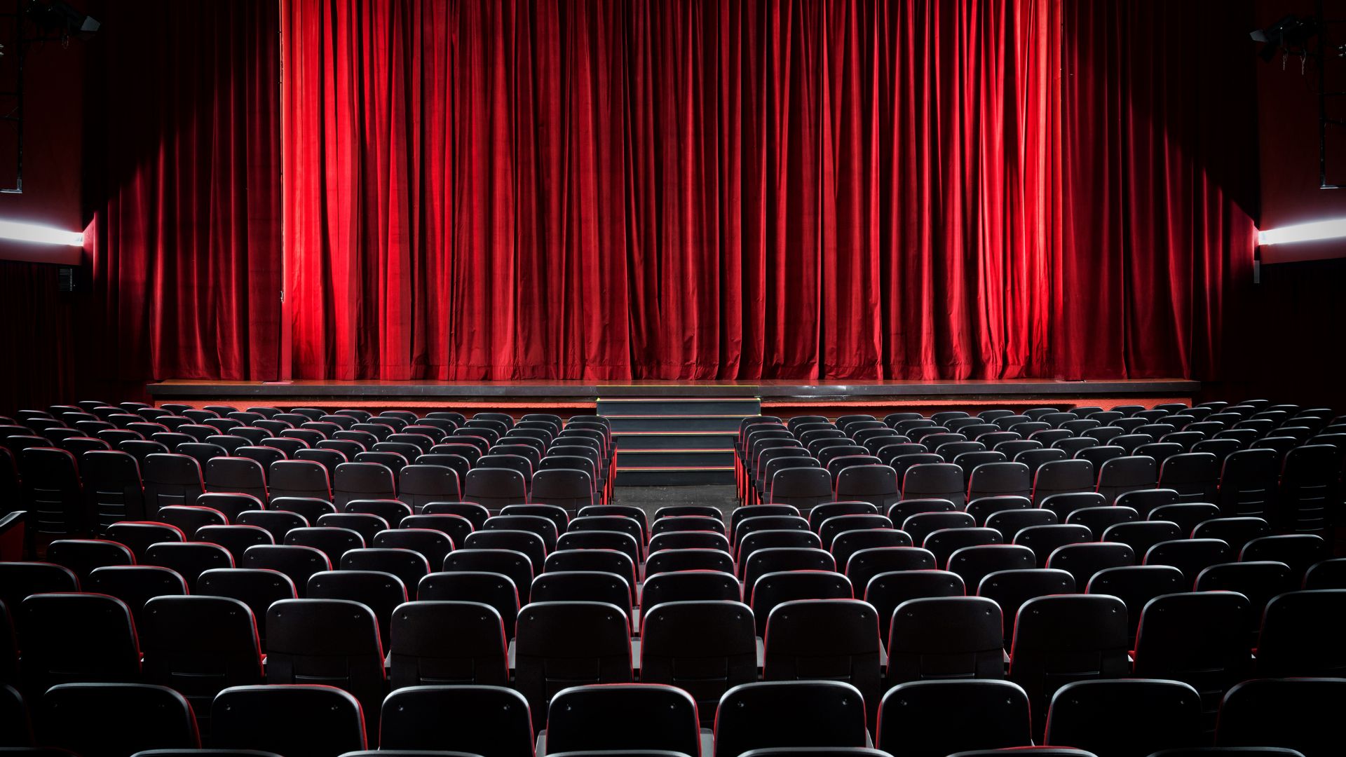 theater red curtains